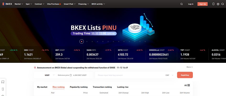 Bkex Crypto Exchange